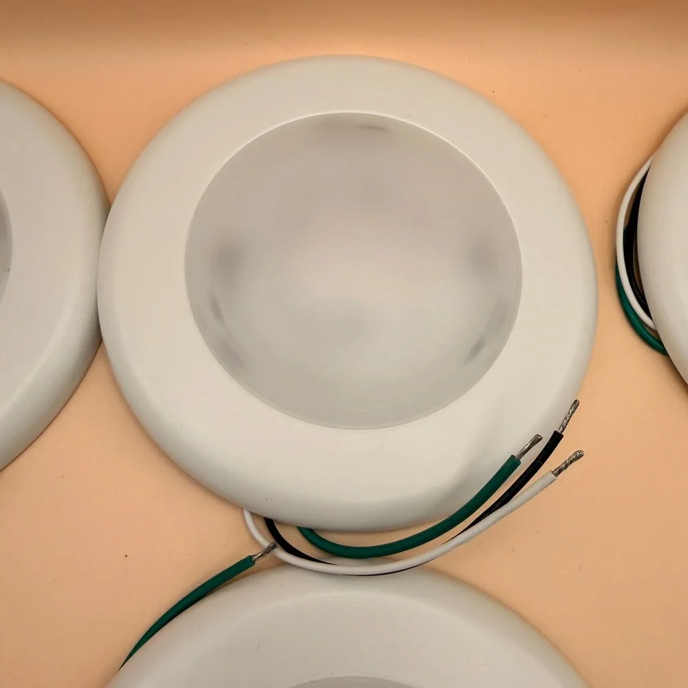 Pack of 6 ASD LED Disk Lights 4 Inch, 10W 3000K Warm White 650LM, Dimmable Flush